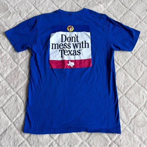 Buc-ees | "Dont Mess With Texas" Blue Short Sleeve Shirt | Size Large - Picture 3 of 10